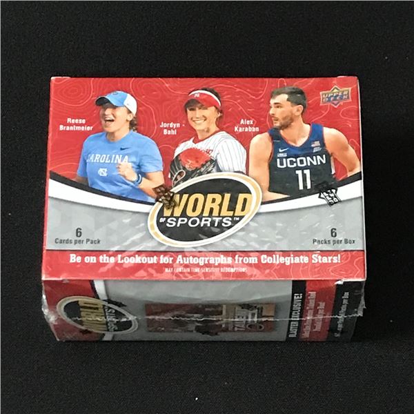 UPPER DECK WORLD OF SPORTS SEALED TRADING CARD BOX