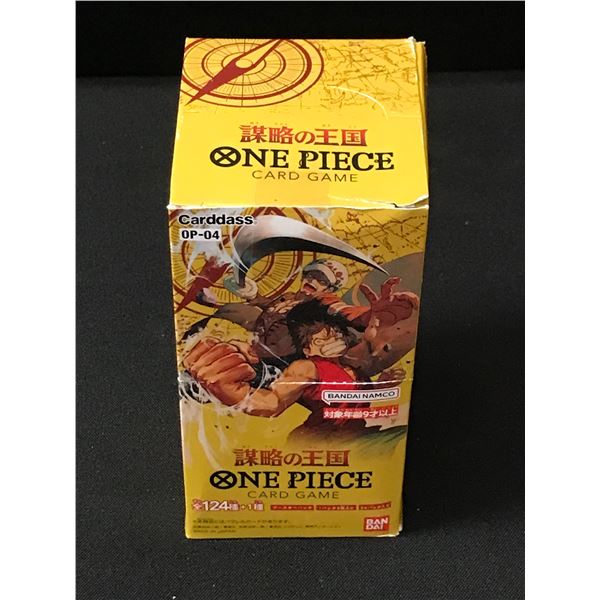 ONE PIECE TCG OP4 KINGDOMS OF INTRIGUE SEALED JAPANESE TRADING CARD BOX