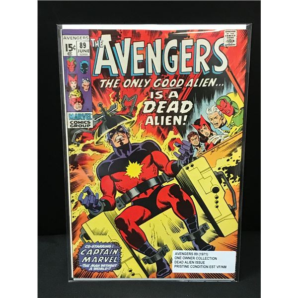 THE AVENGERS #89 (1971) ONE OWNER COLLECTION - MARVEL COMICS