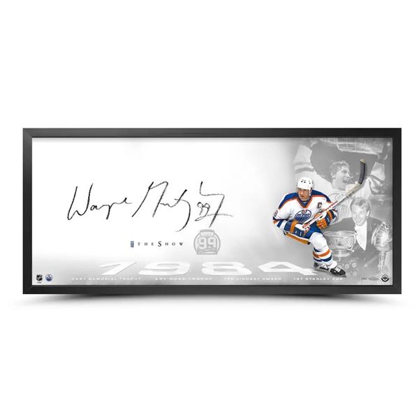 WAYNE GRETZKY SIGNED AND FRAMED THE SHOW 20X34 - UPPER DECK COA
