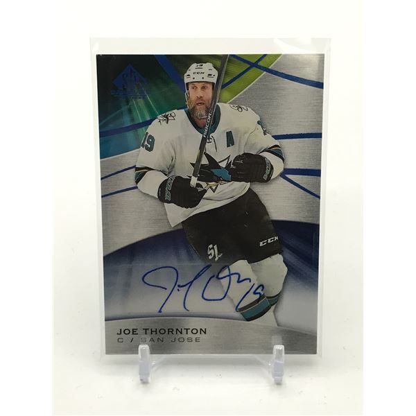 JOE THORNTON SIGNED TRADING CARD