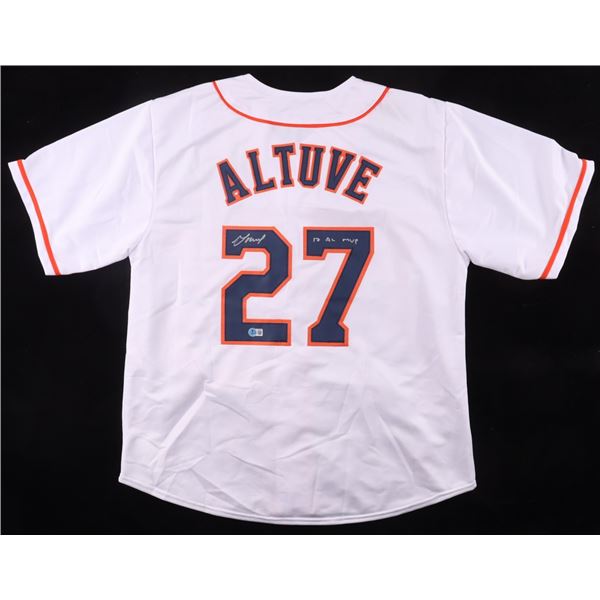 JOSE ALTUVE SIGNED HOUSTON ASTROS SIGNED BASEBALL JERSEY - BECKETT COA