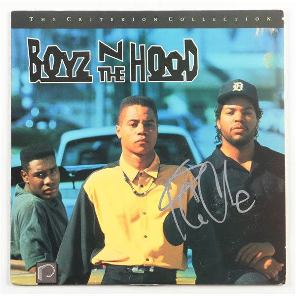 ICE CUBE SIGNED BOYZ N THE HOOD LASERDISK COVER - BECKETT COA
