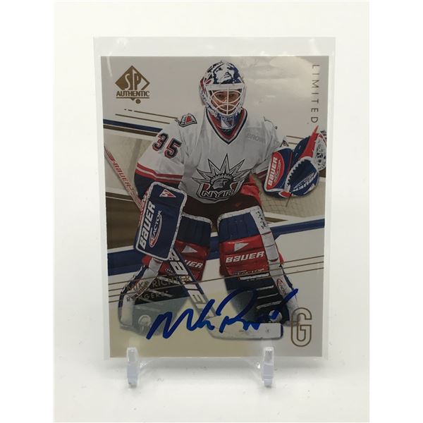 2014-15 UPPER DECK SPA HOCKEY MIKE RICHTER SIGNED TRADING CARD