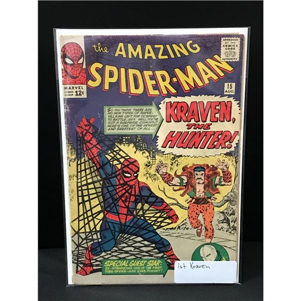 THE AMAZING SPIDERMAN #15 1ST KRAVEN - MARVEL COMICS