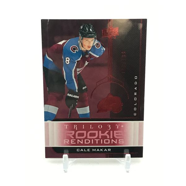 2019-20 UPPER DECK CALE MAKAR TRILOGY ROOKIE RENDITIONS TRADING CARD 184/199