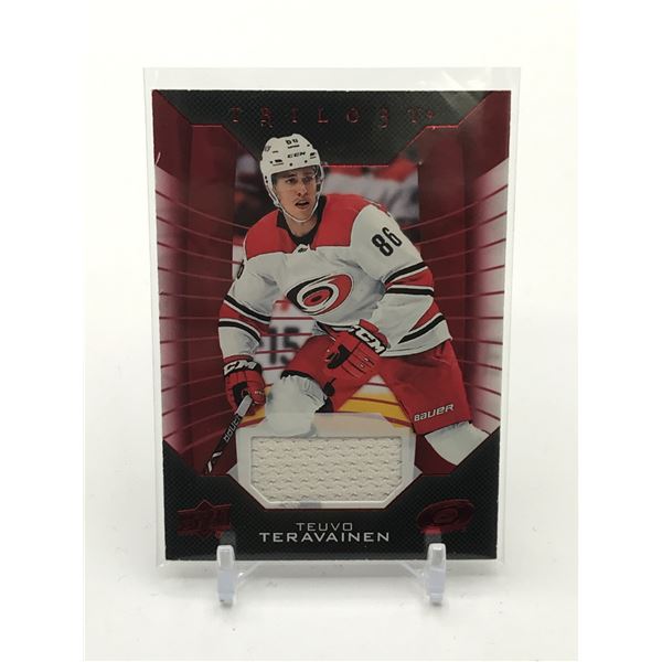 2019-20 UPPER DECK TRILOGY TEUVO TERAVAINEN PATCH TRADING CARD