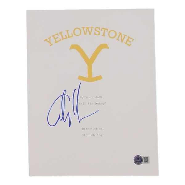 COLE HAUSER SIGNED YELLOWSTONE SCRIPT - BECKETT COA