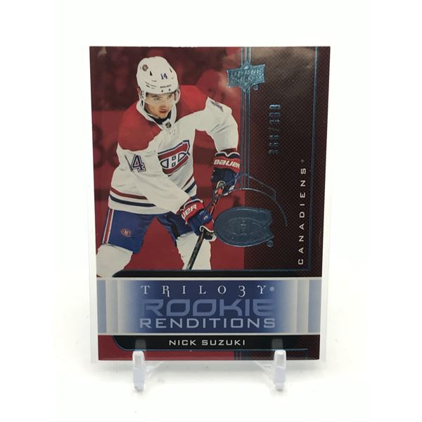 2019-20 UPPER DECK TRILOGY HOCKEY NICK SUZUKI TRADING CARD 366/399