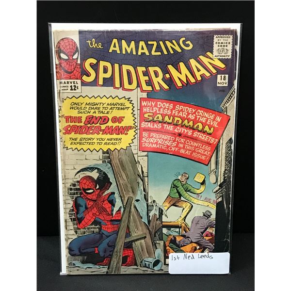 THE AMAZING SPIDERMAN #18 1ST NED LEEDS - MARVEL COMICS