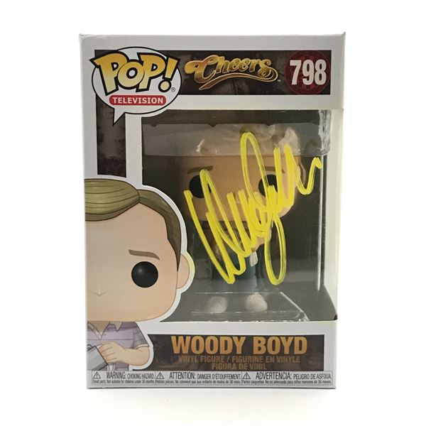 WOODY HARRELSON SIGNED WOODY BOYD CHEERS FUNKO POP - KB COA