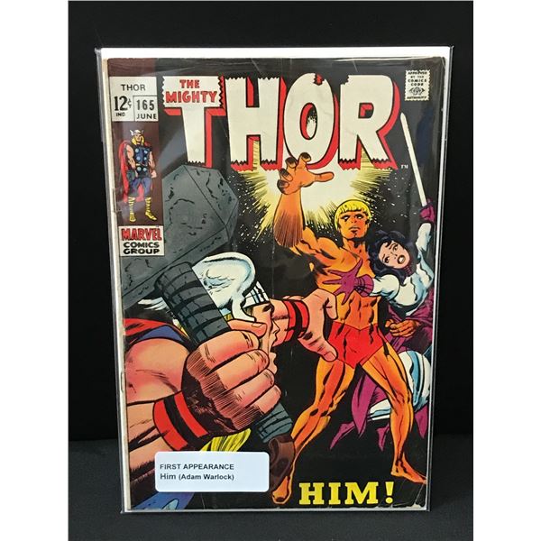 THE MIGHTY THOR #165 1ST APP HIM (ADAM WARLOCK) - MARVEL COMICS