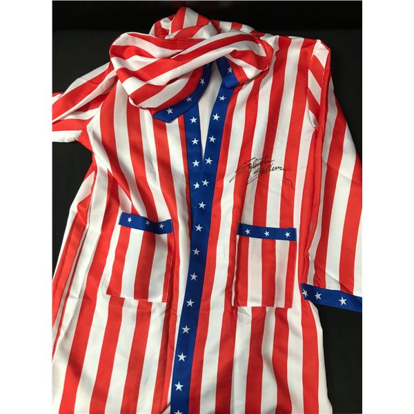SYLVESTER STALLONE SIGNED ROCKY ROBE - KB COA