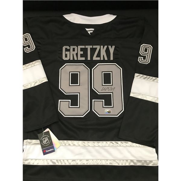 WAYNE GRETZKY SIGNED LOS ANGELES KINGS CUSTOM JERSEY - ELITE SPORTS COA