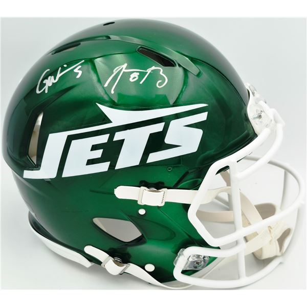 AARON RODGERS AND GARROT WILSON SIGNED JETS HELEMT - FANATICS COA