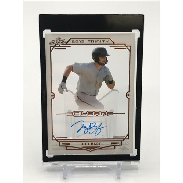 2019 LEAF TRINITY JOEY BART SIGNED TRADING CARD