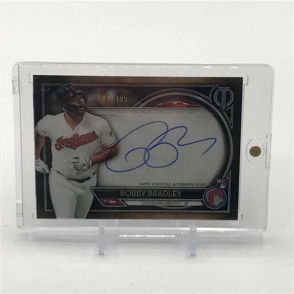 2020 TOPPS TRIBUTE BASEBALL BOBBY BRADLEY SIGNED TRADING CARD 043/199
