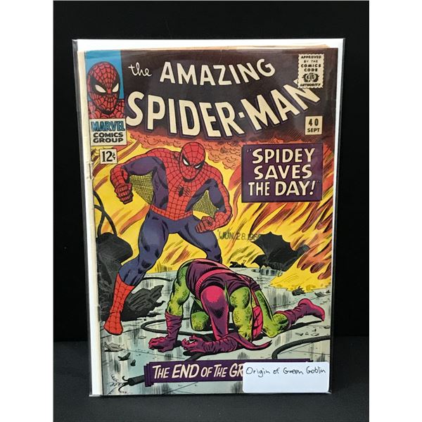THE AMAZING SPIDERMAN #40 ORIGIN OF GREEN GOBLIN - MARVEL COMICS