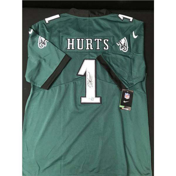 JALEN HURTS SIGNED PHILADELPHIA EAGLES CUSTOM JERSEY - ELITE SPORTS COA