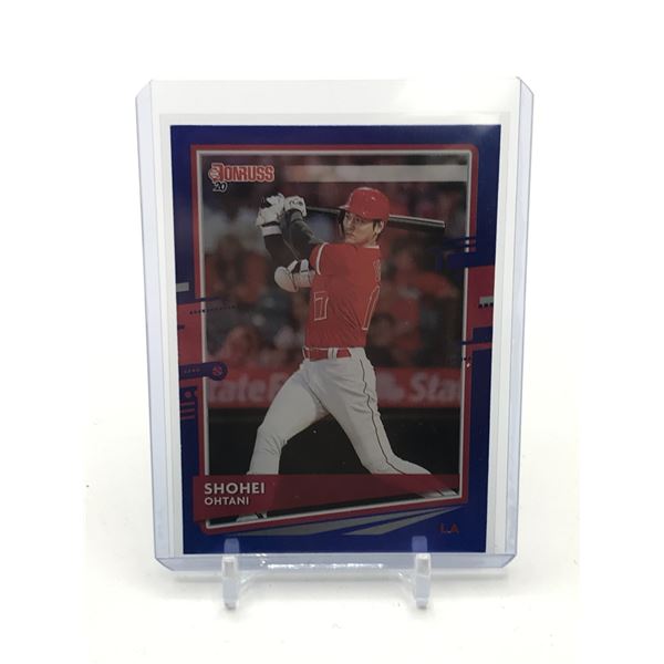 2020 PANINI DONRUSS BASEBALL SHOHEI OHTANI TRADING CARD