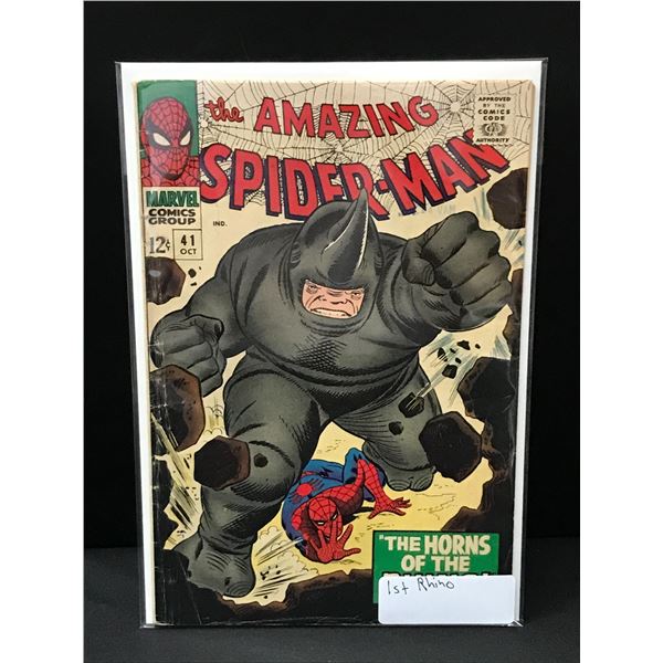 THE AMAZING SPIDERMAN #41 1ST RHINO - MARVEL COMICS