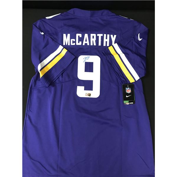 J.J. MCCARTHY SIGNED MINNESOTA VIKINGS CUSTOM JERSEY - ELITE SPORTS COA