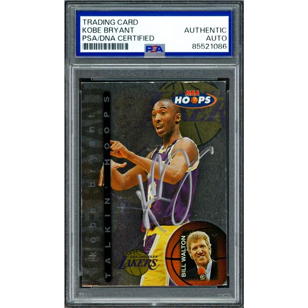1997 NBA SKYBOX KOBE BRYANT SIGNED ROOKIE CARD - PSA ENCAPSULATED