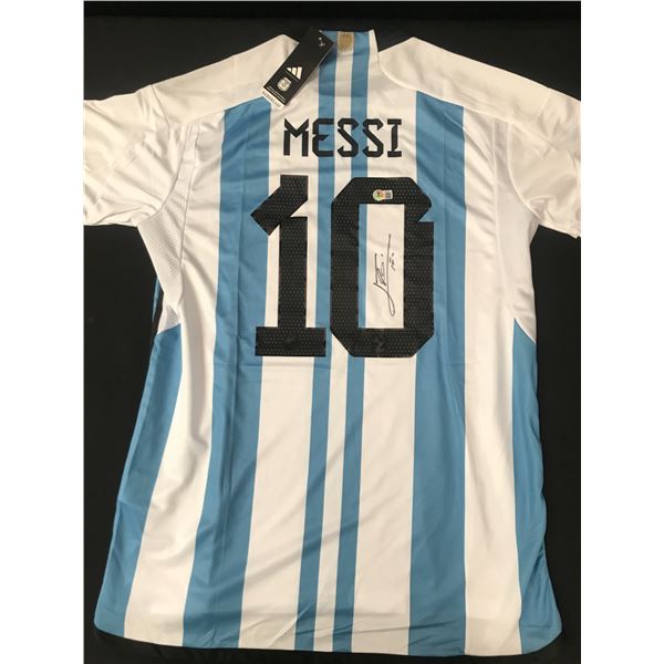 LIONEL MESSI SIGNED ARGENTINA JERSEY - BECKETT COA