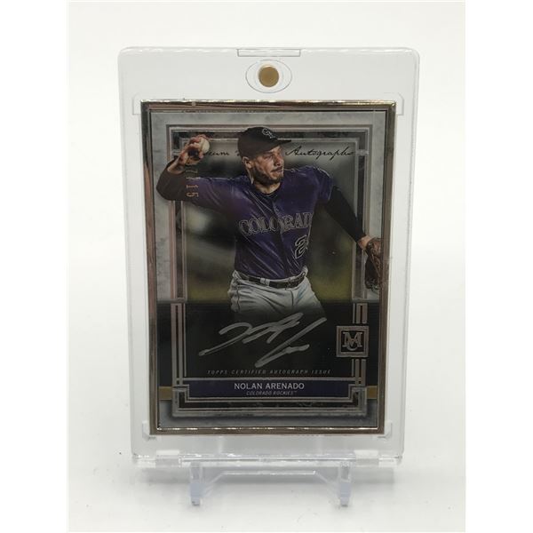 2020 TOPPS MUSEUM COLLECTION BASEBALL NOLAN ARENADO SIGNED TRADING CARD 07/15