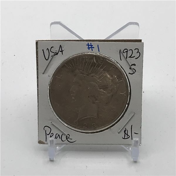 PEACE SILVER DOLLAR - MINTED IN 1923 IN SAN FRANCISCO