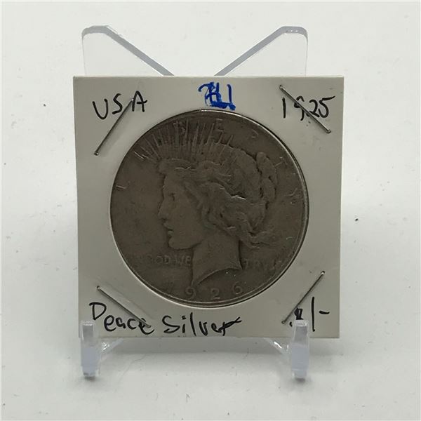 PEACE SILVER DOLLAR - MINTED IN 1925