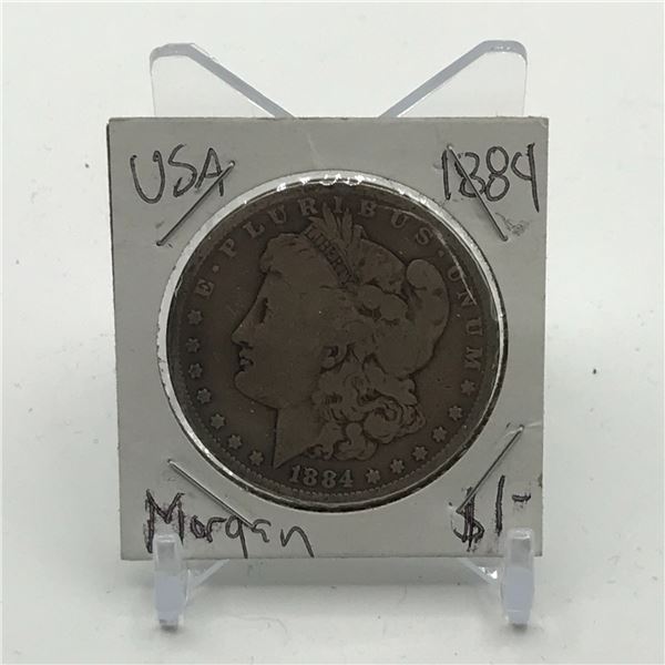 MORGAN SILVER DOLLAR - MINTED IN 1884