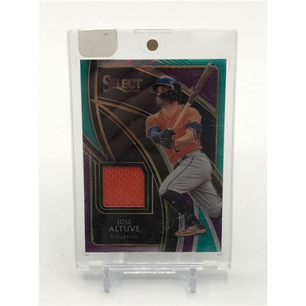 2020 PANINI SELECT BASEBALL JOSE ALTUVE GAME WORN PATCH TRADING CARD 18/75