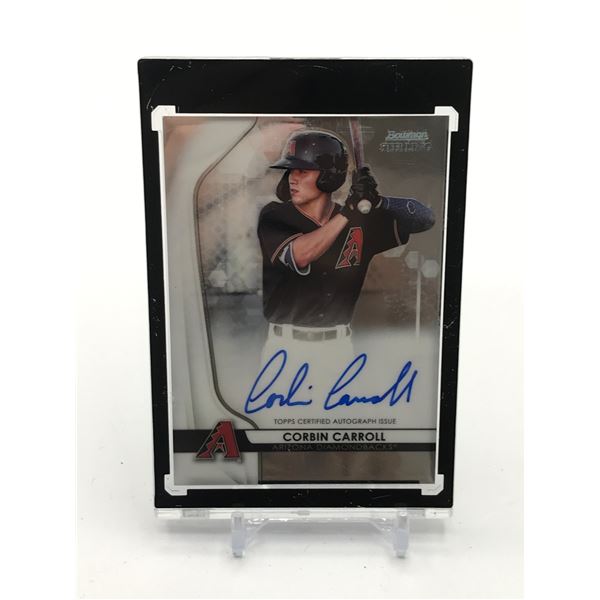 2020 TOPPS BOWMAN STERLING CORBIN CARROLL SIGNED TRADING CARD