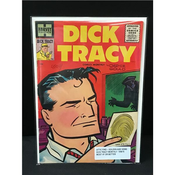DICK TRACY #94 (1950'S) ATTIC FIND - HARVEY COMICS