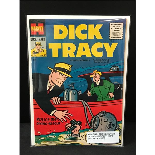 DICK TRACY #93 (1950'S) ATTIC FIND - HARVEY COMICS