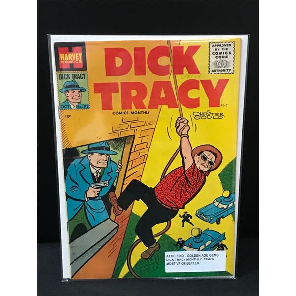 DICK TRACY #92 (1950'S) ATTIC FIND - HARVEY COMICS
