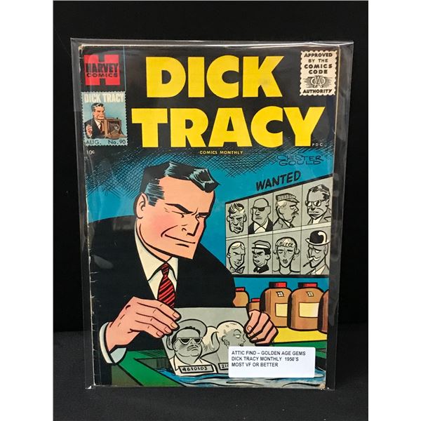 DICK TRACY #90 (1950'S) ATTIC FIND - HARVEY COMICS
