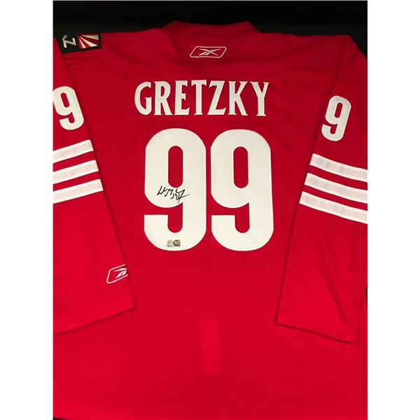 WAYNE GRETZKY SIGNED ARIZONA CAYOTES CUSTOM JERSEY - ELITE SPORTS COA