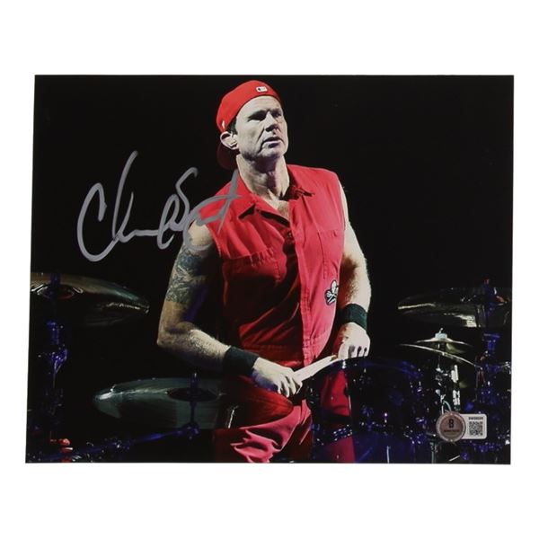 CHAD SMITH SIGNED RED HOT CHILLI PEPPERS 8X10 - BECKETT COA