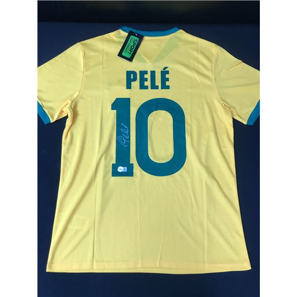 PELE SIGNED BRAZIL JERSEY - BECKETT COA