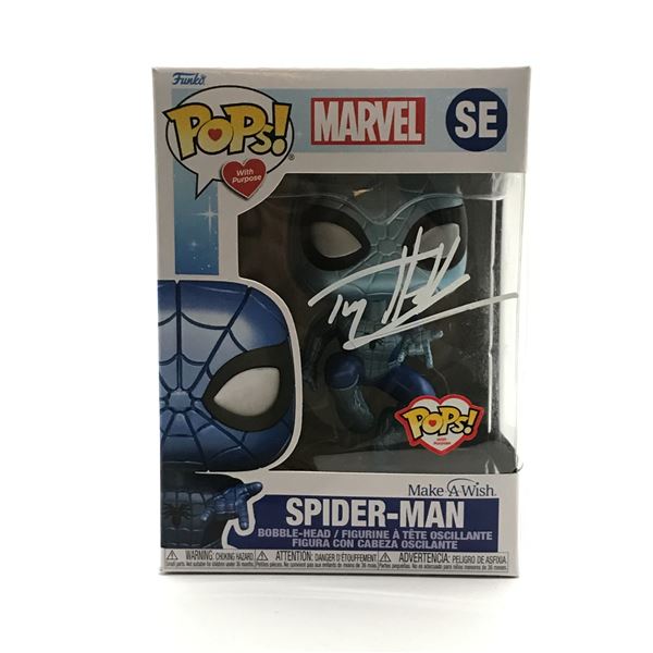 TOM HOLLAND SIGNED SPIDER-MAN FUNKO POP - HOLLYWOOD COA