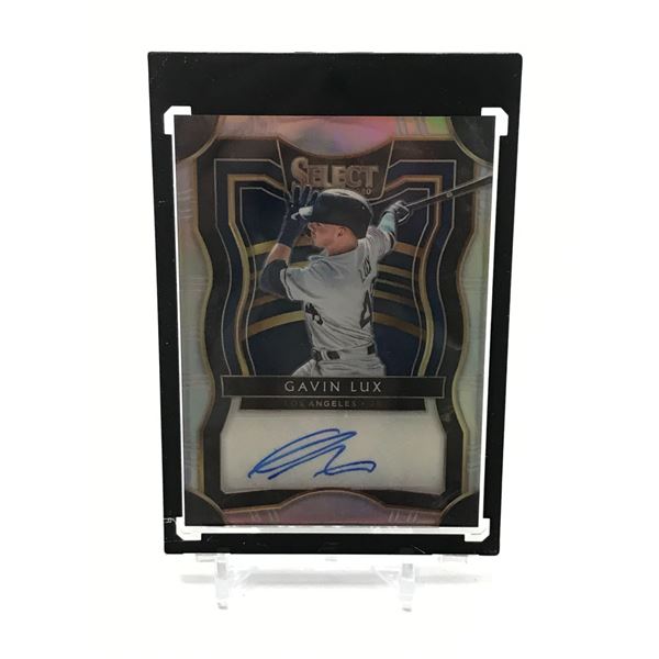 2020 PANINI SELECT BASEBALL GAVIN LUX SIGNED TRADING CARD 78/99