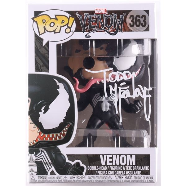 TODD MCFARLANE SIGNED VENOM FUNKO POP - PSA COA