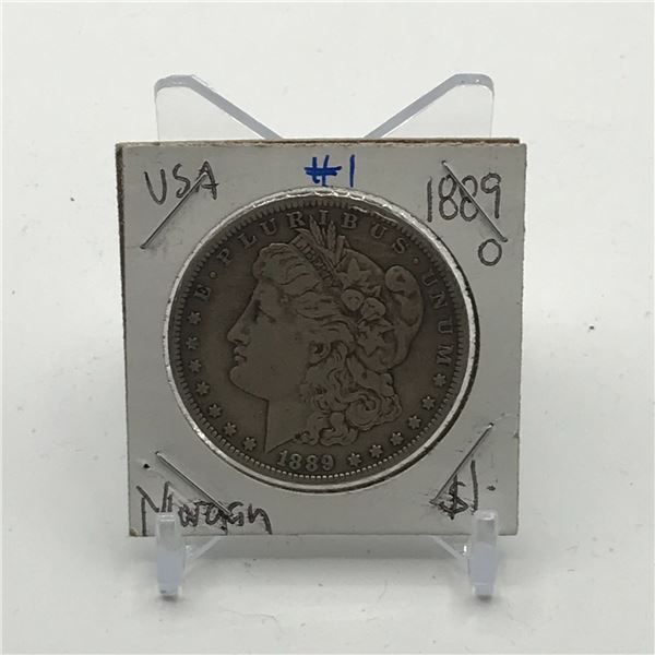 MORGAN SILVER DOLLAR - MINTED IN 1889 IN NEW ORLEANS