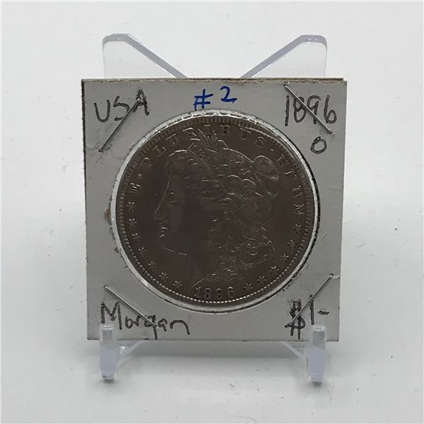MORGAN SILVER DOLLAR - MINTED IN 1896 IN NEW ORLEANS