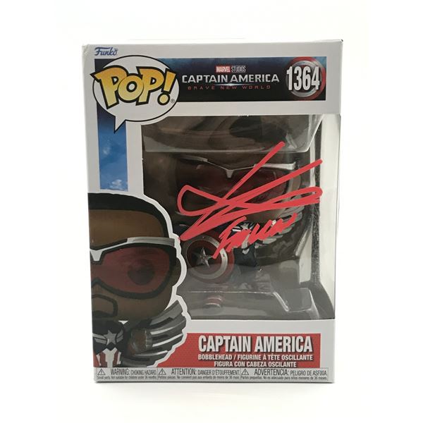 ANTHONY MACKIE SIGNED CAPTAIN AMERICA FUNKO POP - HOLLYWOOD COA