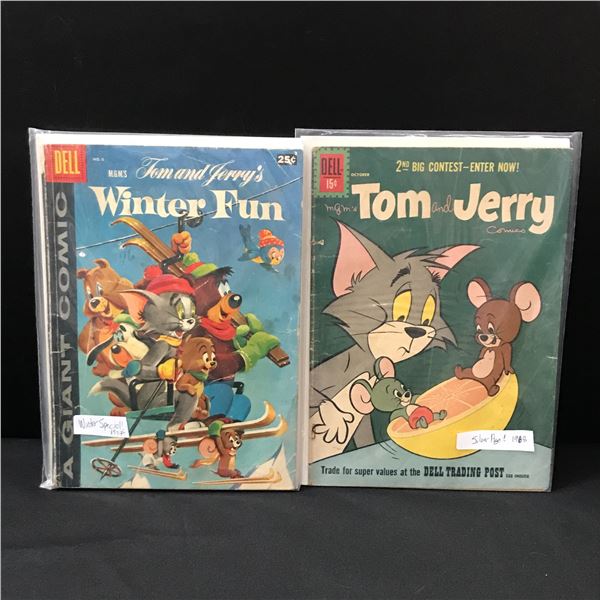 LOT OF 2 TOM AND JERRY COMICS - DELL COMICS