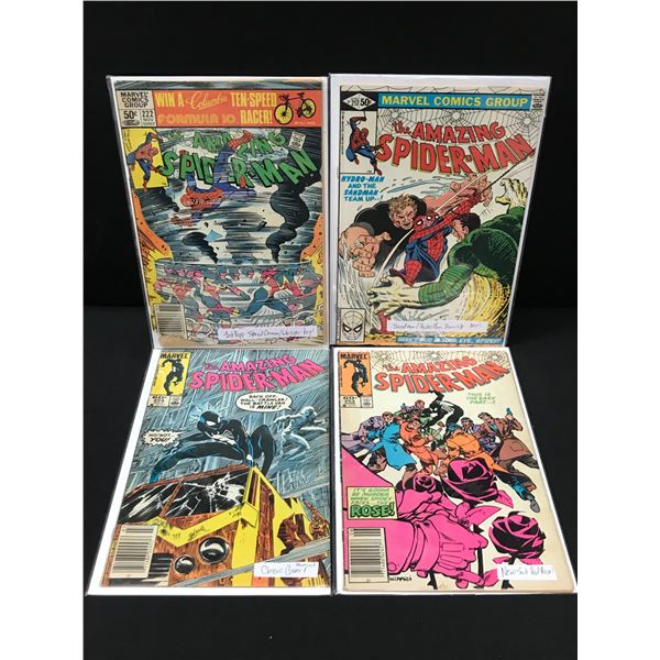 LOT OF 4 AMAZING SPIDERMAN COMICS - MARVEL COMICS