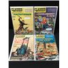 Image 1 : LOT OF 4 CLASSICS ILLUSTRATED COMICS